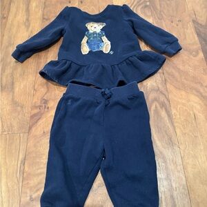 Ralph Lauren Polo Bear Fleece Sweatshirt & Pant Set